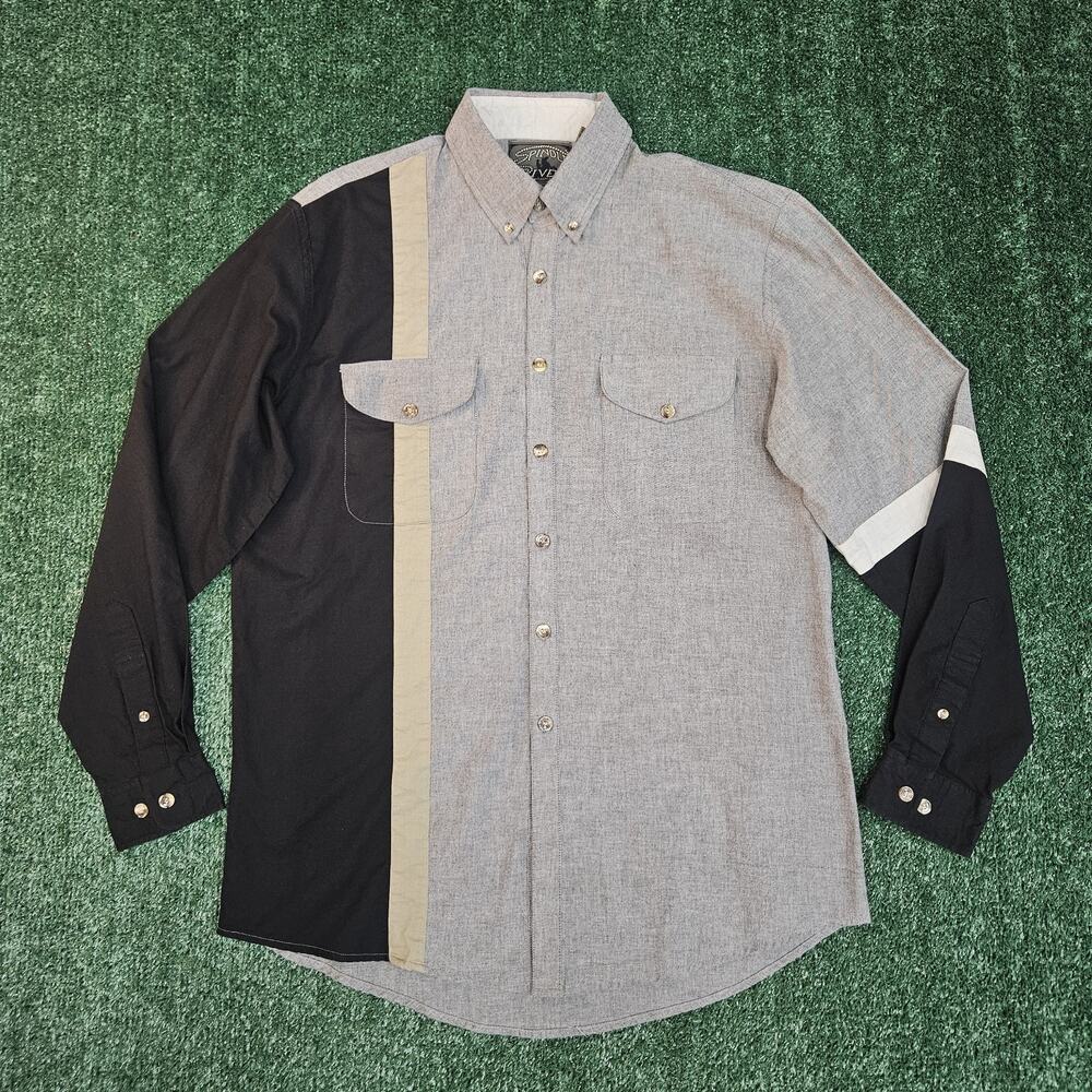 Spindle River Classics Western Long Sleeve Shirt Mens Size Medium